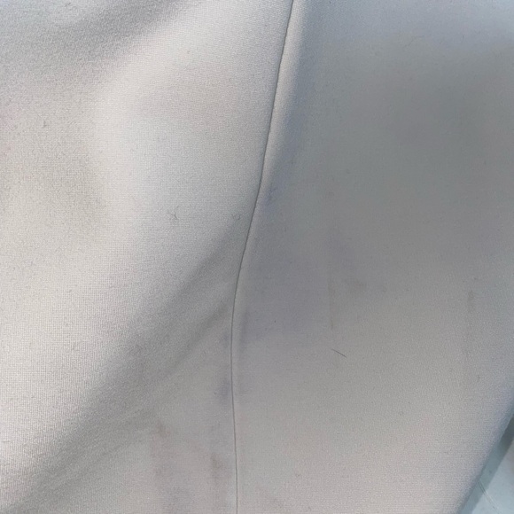 Women Ivory Slit Front V-Neck Dress - Picture 12 of 13